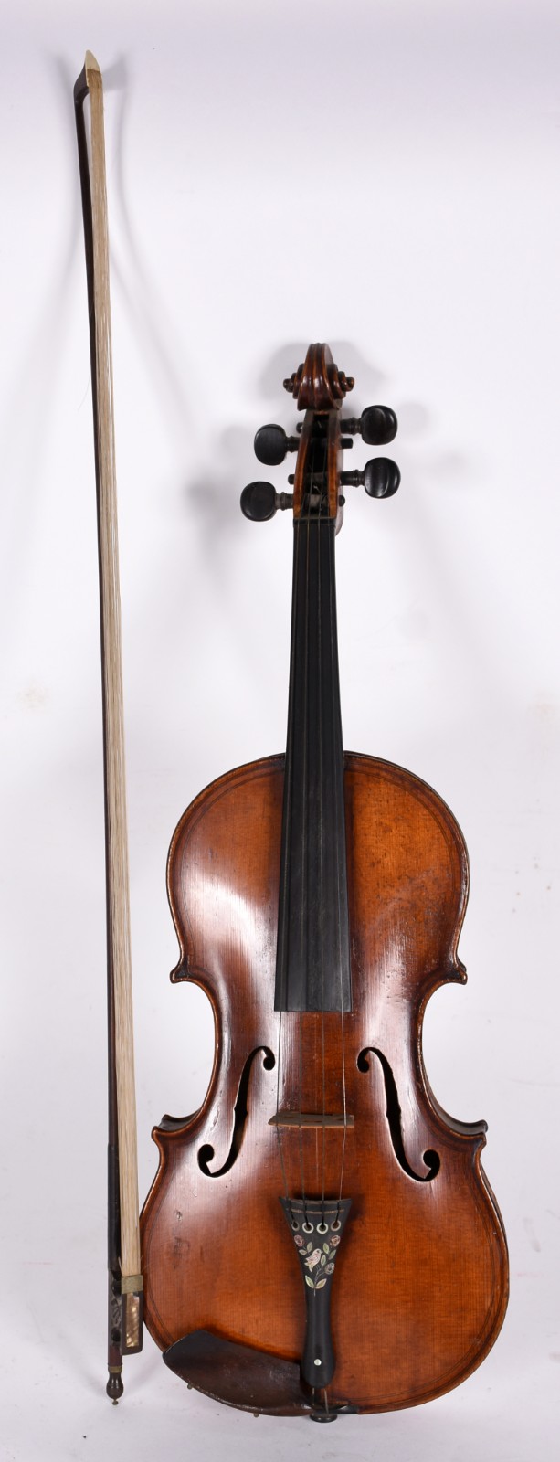 Violino alemão Gebruder Schuster, com figura de Paganini, fabricado... - foto 1 de 8