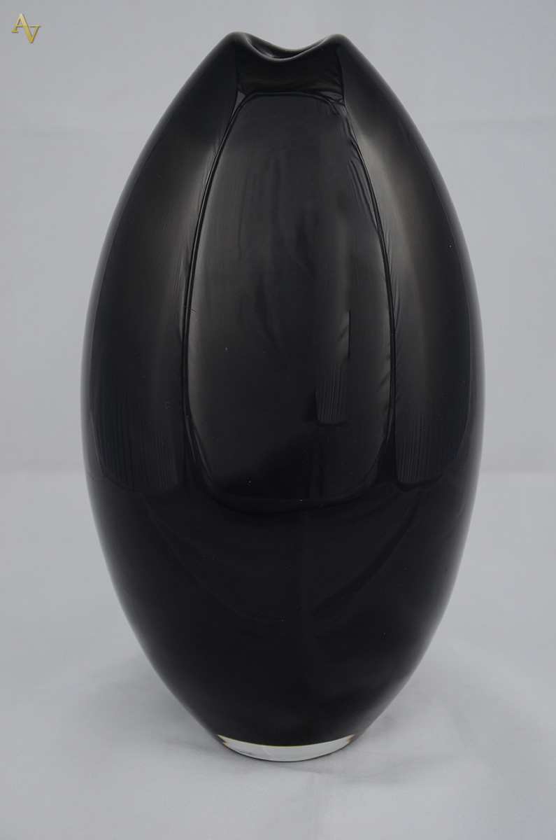Vaso de murano com detalhe em pó de ouro - Altura 28 cm - foto 2 de 2