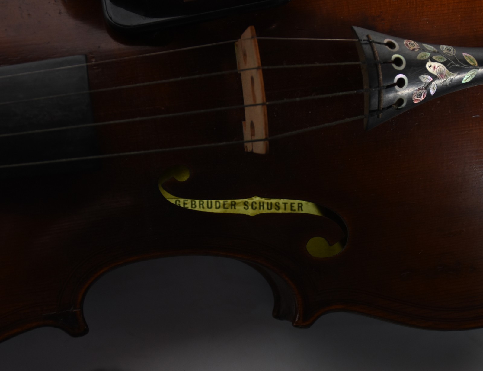 Violino alemão Gebruder Schuster, com figura de Paganini, fabricado... - foto 6 de 8