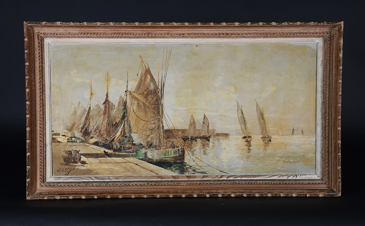 G. LUIGI - Quadro Marinha - OST - 50 X 100 - foto 2 de 3