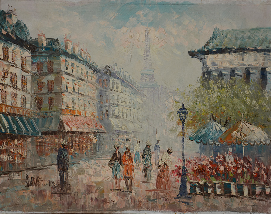 ASSINATURA NÃO IDENTIFICADA - Paris - ost - 33 x 42 - foto 1 de 2