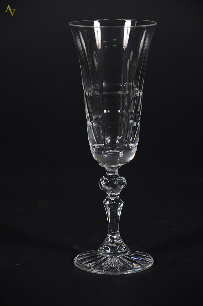 Seis flutes para champagne de cristal - Altura 20 cm cada - foto 2 de 2