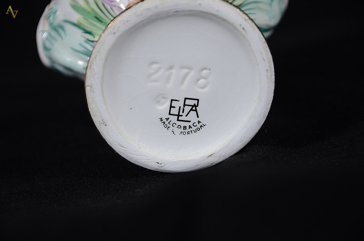 Dois vasos faiança - Altura 14,5 cm e 15 cm - foto 2 de 2