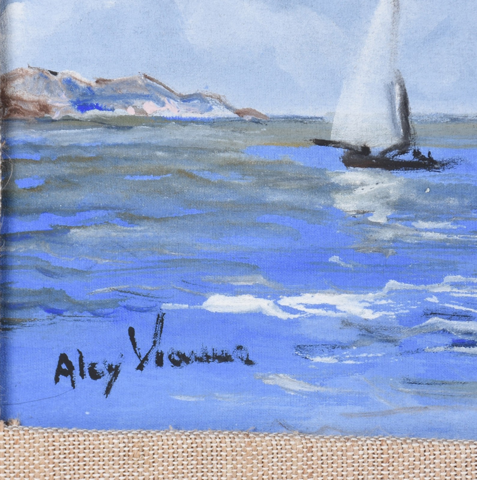 Alcy Vianna (1937), Marinha com barcos - foto 2 de 3