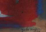 Júlio Vieira (1933-1999), Figura - Óleo sobre eucatex - datado 1984.