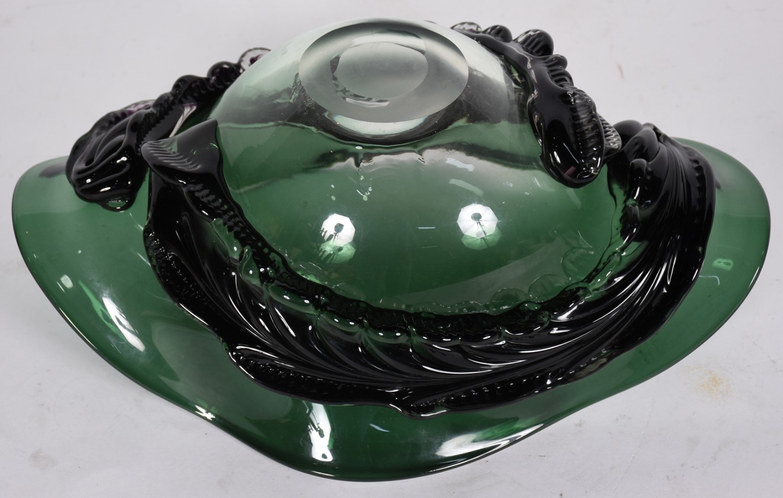 Centro de mesa de murano na cor verde. - foto 4 de 4
