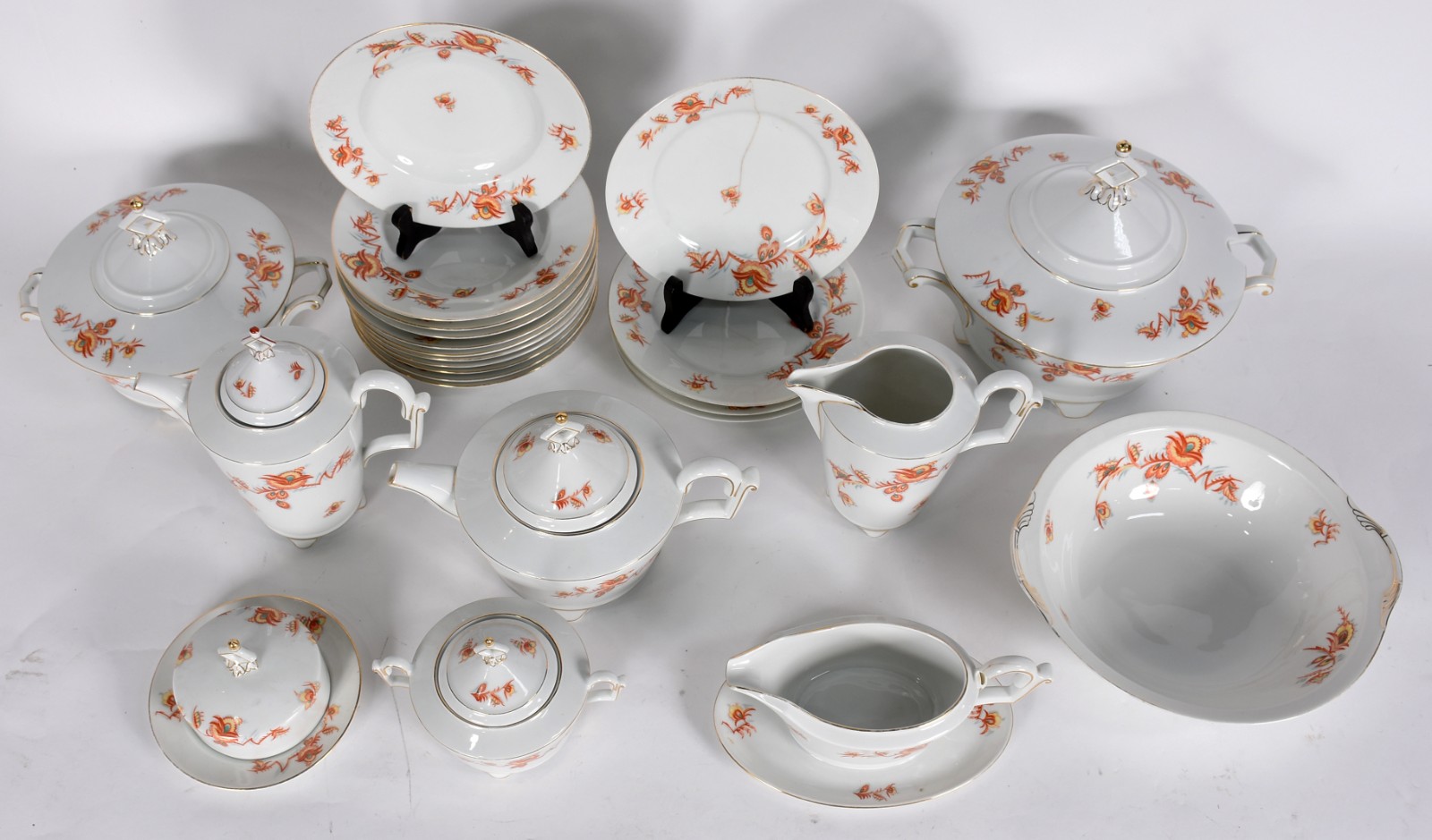Serviço de jantar de porcelana alemã da Bavaria, Art Deco, composto... - foto 2 de 6