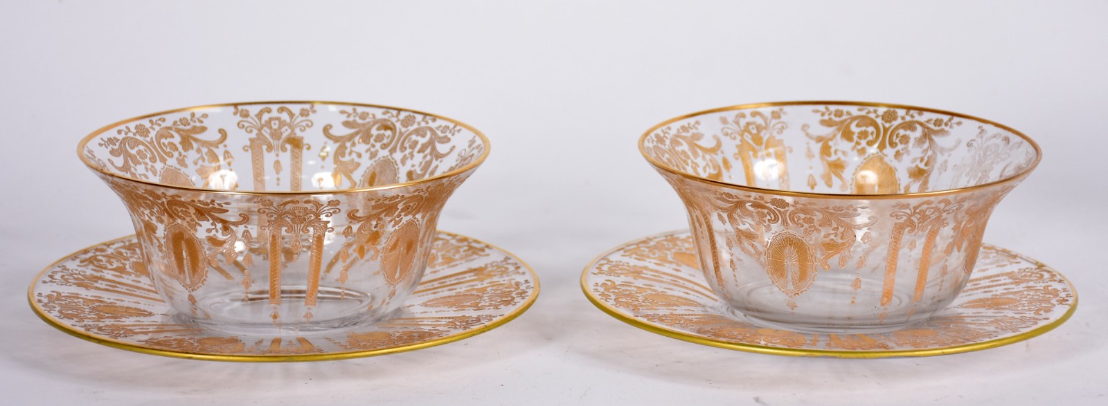 Par de lavandas de vidro veneziano com presentoir, decoração com... - foto 1 de 3