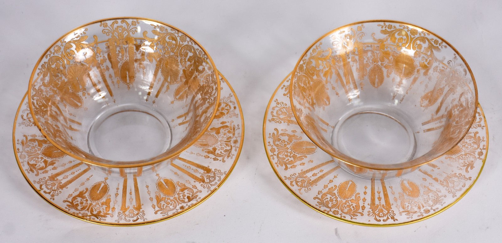 Par de lavandas de vidro veneziano com presentoir, decoração com... - foto 2 de 3