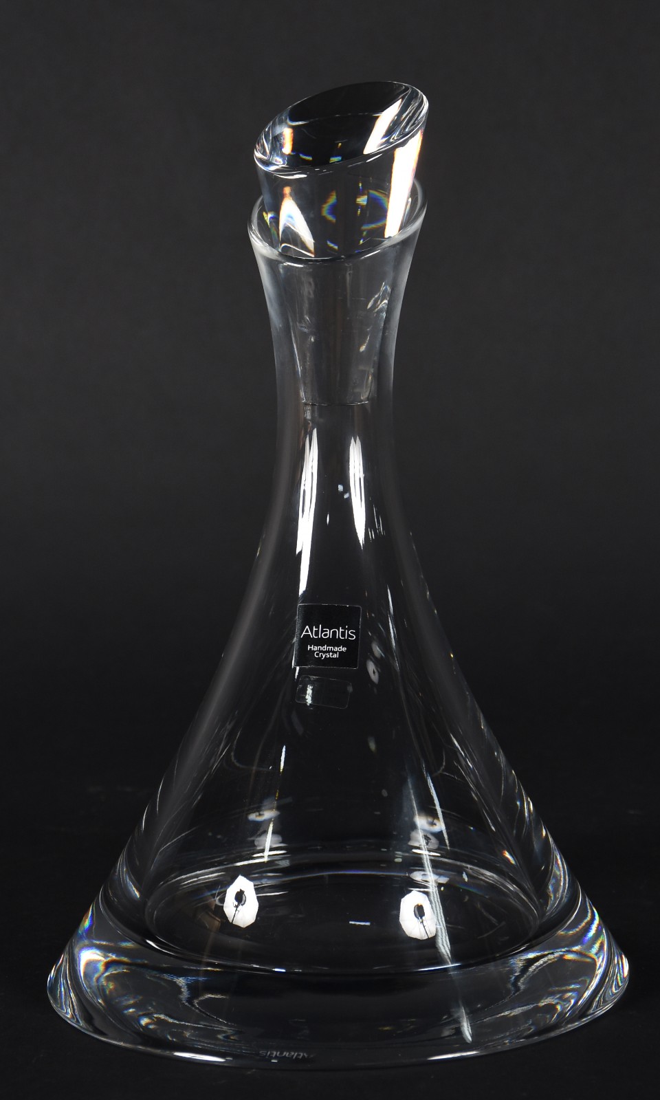 Decanteur de cristal Atlantis com tampa. - foto 1 de 5