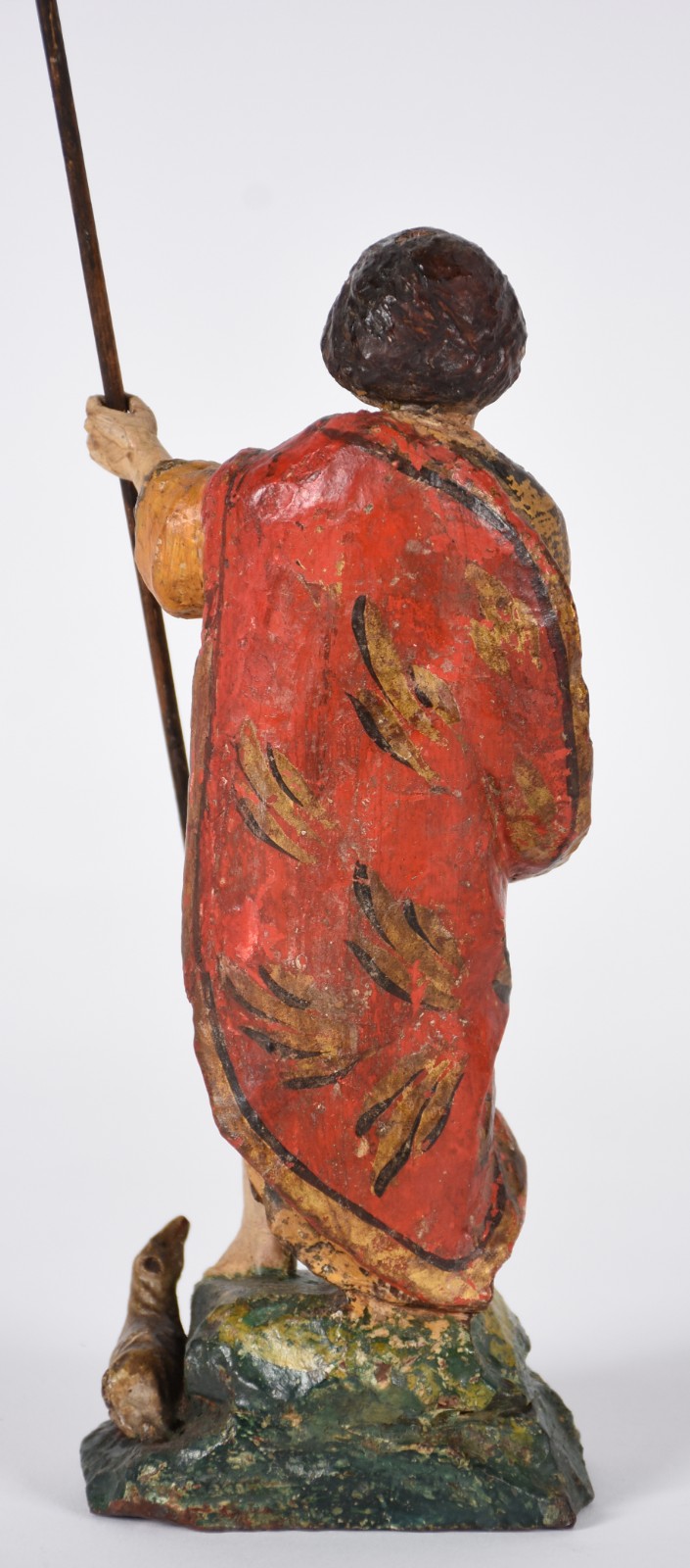 São João Batista - Antiga imagem de madeira policromada, século XVIII. - foto 2 de 6