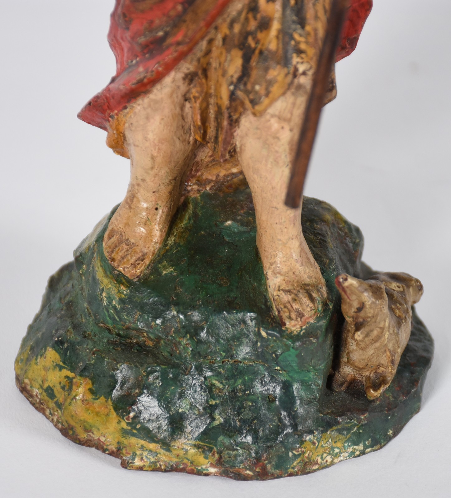 São João Batista - Antiga imagem de madeira policromada, século XVIII. - foto 6 de 6