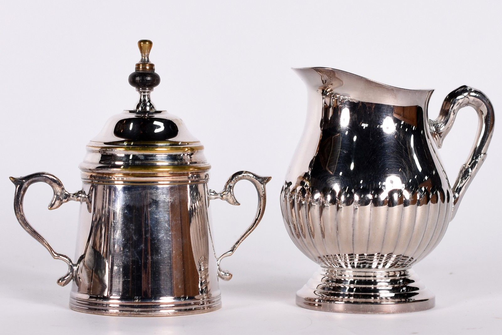 Baixela para chá e café de metal prateado composto de 4 peças... - foto 6 de 7