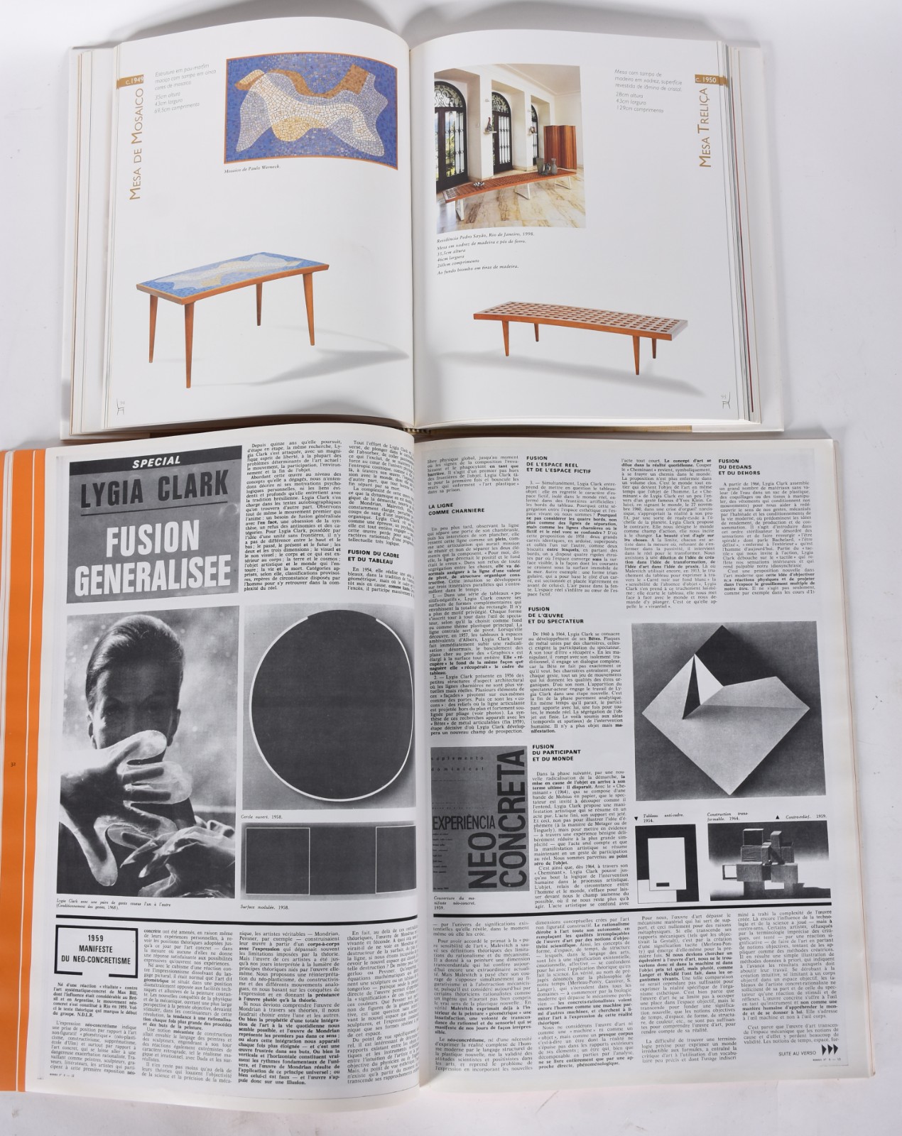 Dois livros: A) Tenreiro - Bolsa de Arte do Rio de Janeiro. B) Lygia... - foto 6 de 8