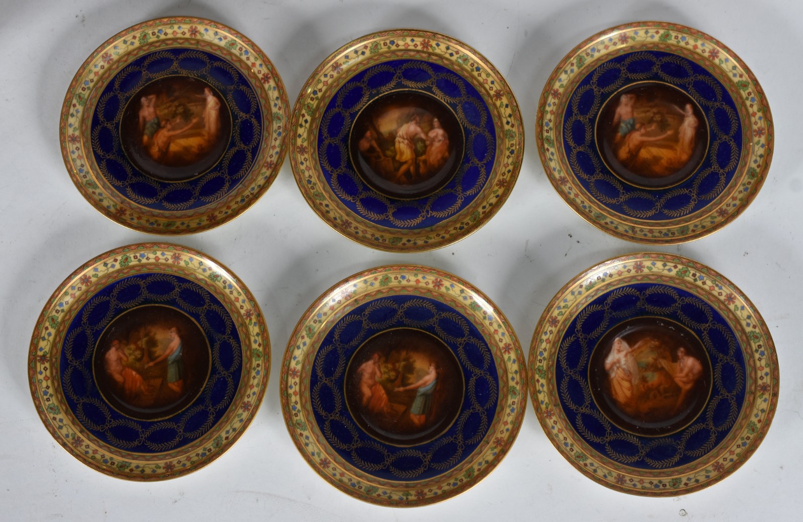 Serviço de café de porcelana da Bohemia composto de 6 xícaras com... - foto 4 de 5