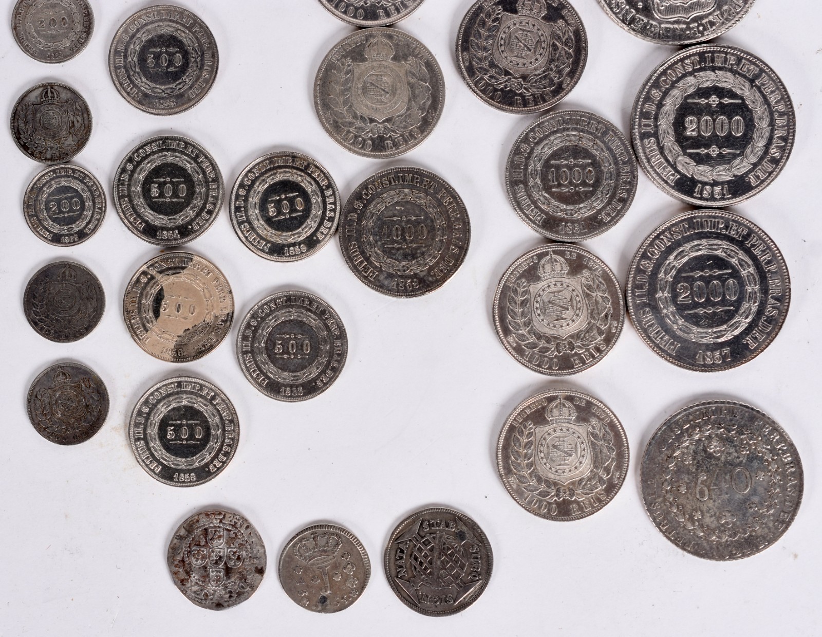 Coleção com 40 moedas de prata. Peso 420 g (Por motivos de segurança... - foto 3 de 6