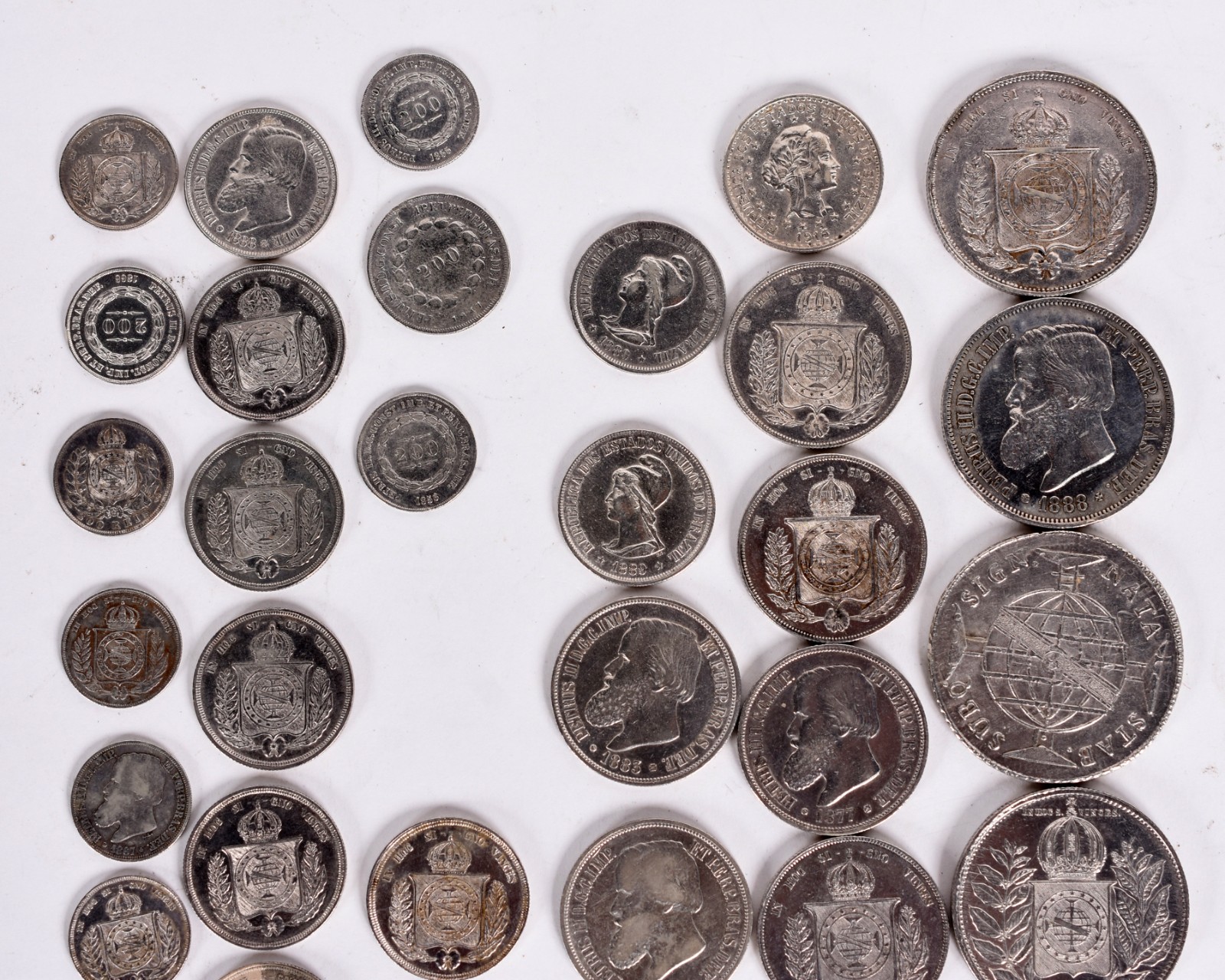Coleção com 40 moedas de prata. Peso 420 g (Por motivos de segurança... - foto 5 de 6