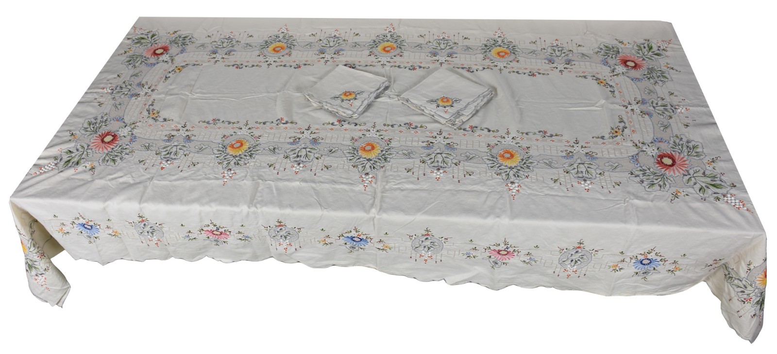 Toalha de mesa de linho da Ilha da Madeira com 12 guardanapos (com... - foto 1 de 2