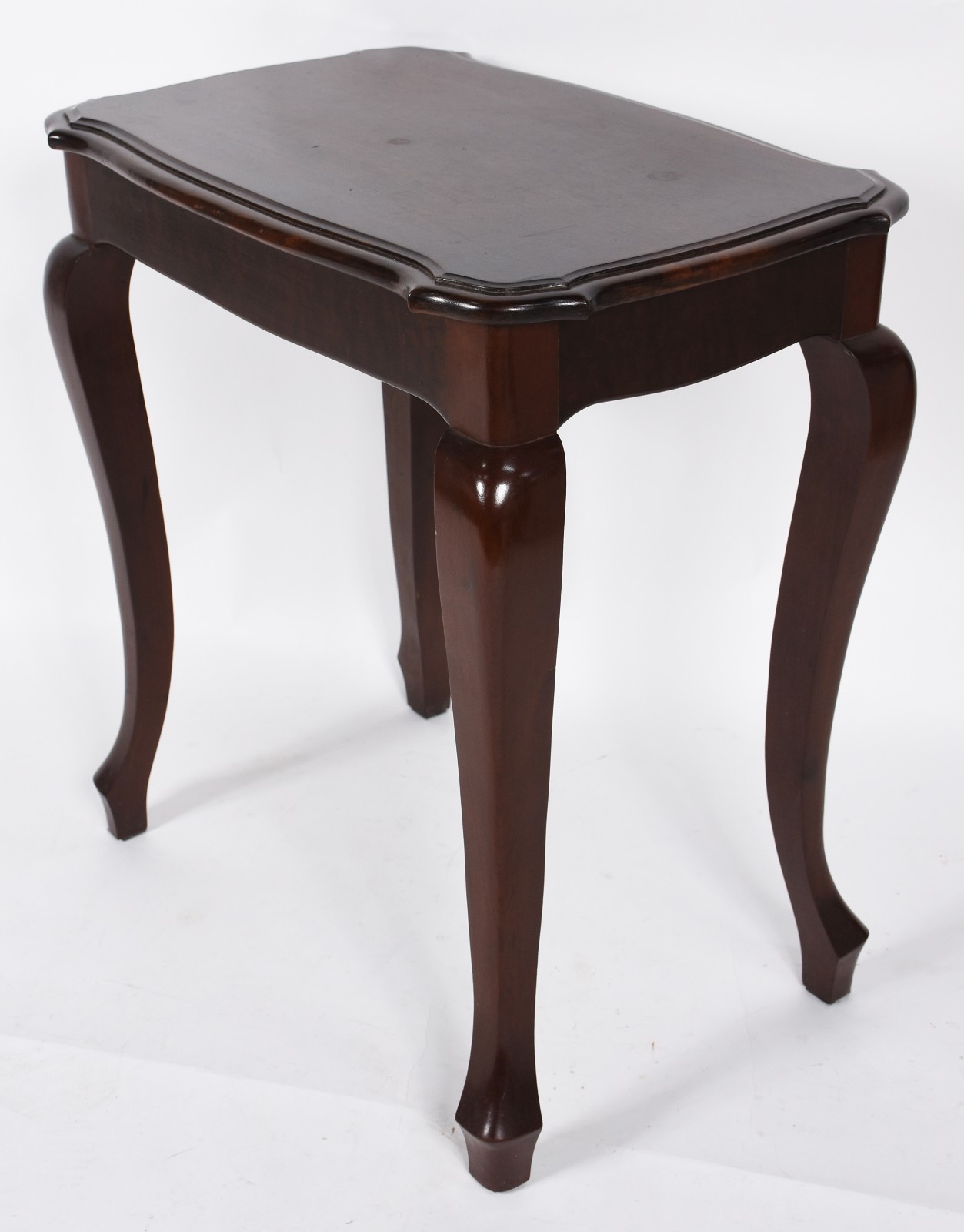 Mesa auxiliar de madeira nobre. - foto 1 de 3