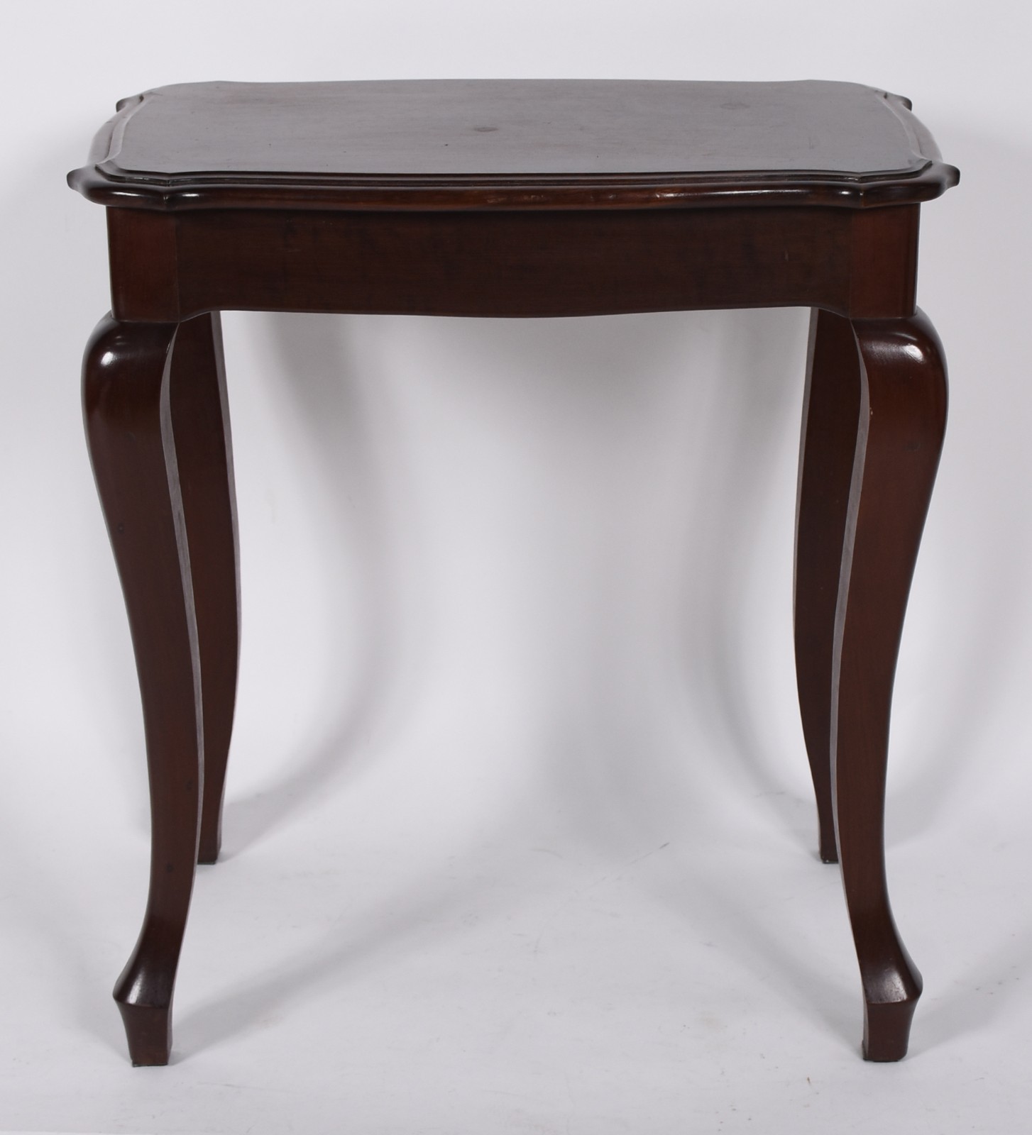 Mesa auxiliar de madeira nobre. - foto 2 de 3
