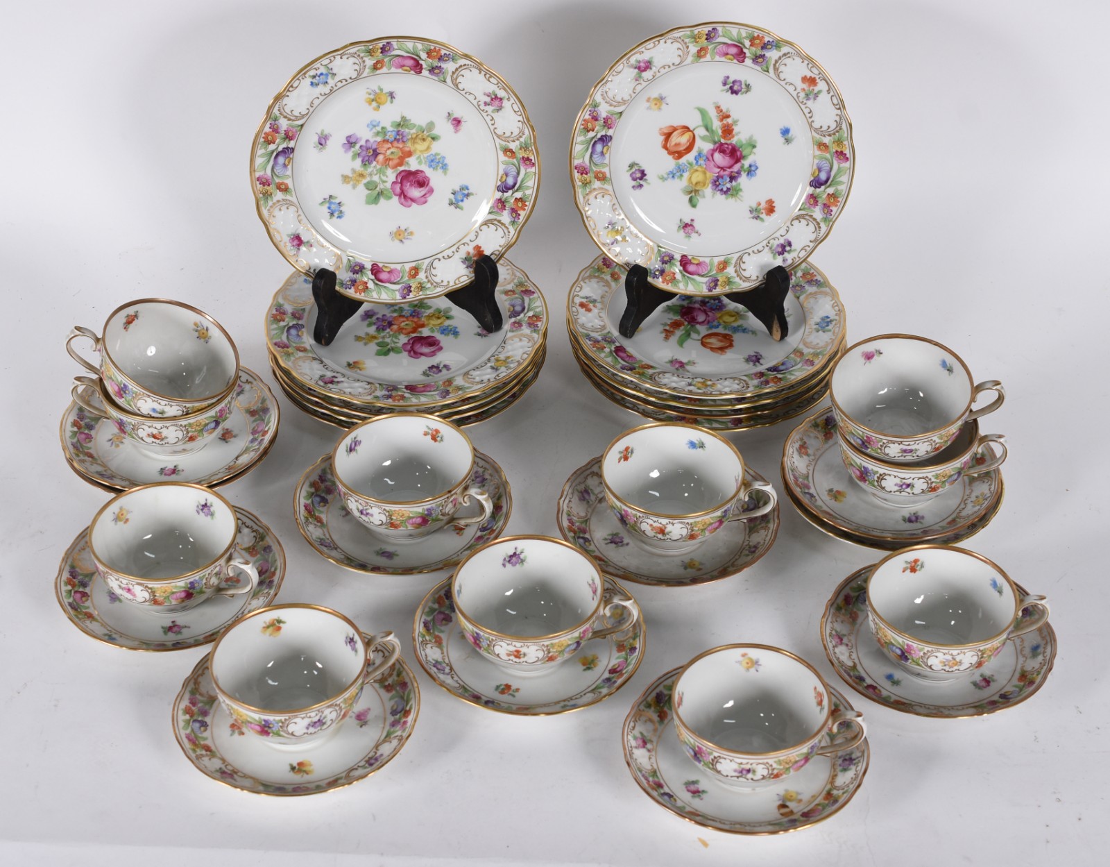 Serviço para chá de porcelana da Bavaria Schumann Arzberg, ricamente... - foto 2 de 4