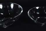 Dois bowls de cristal feitio gota. - Dois bowls de cristal feitio gota.