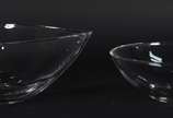 Dois bowls de cristal feitio gota. - Dois bowls de cristal feitio gota.