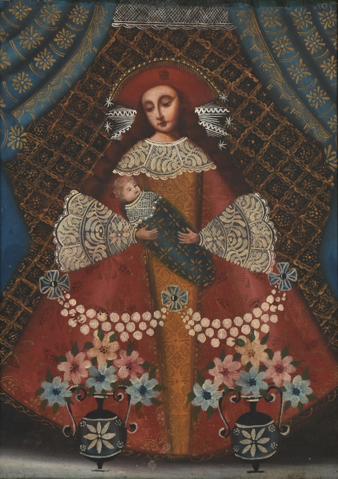 Escola Cusquenha (1538), Nossa Senhora com menino - foto 1 de 3