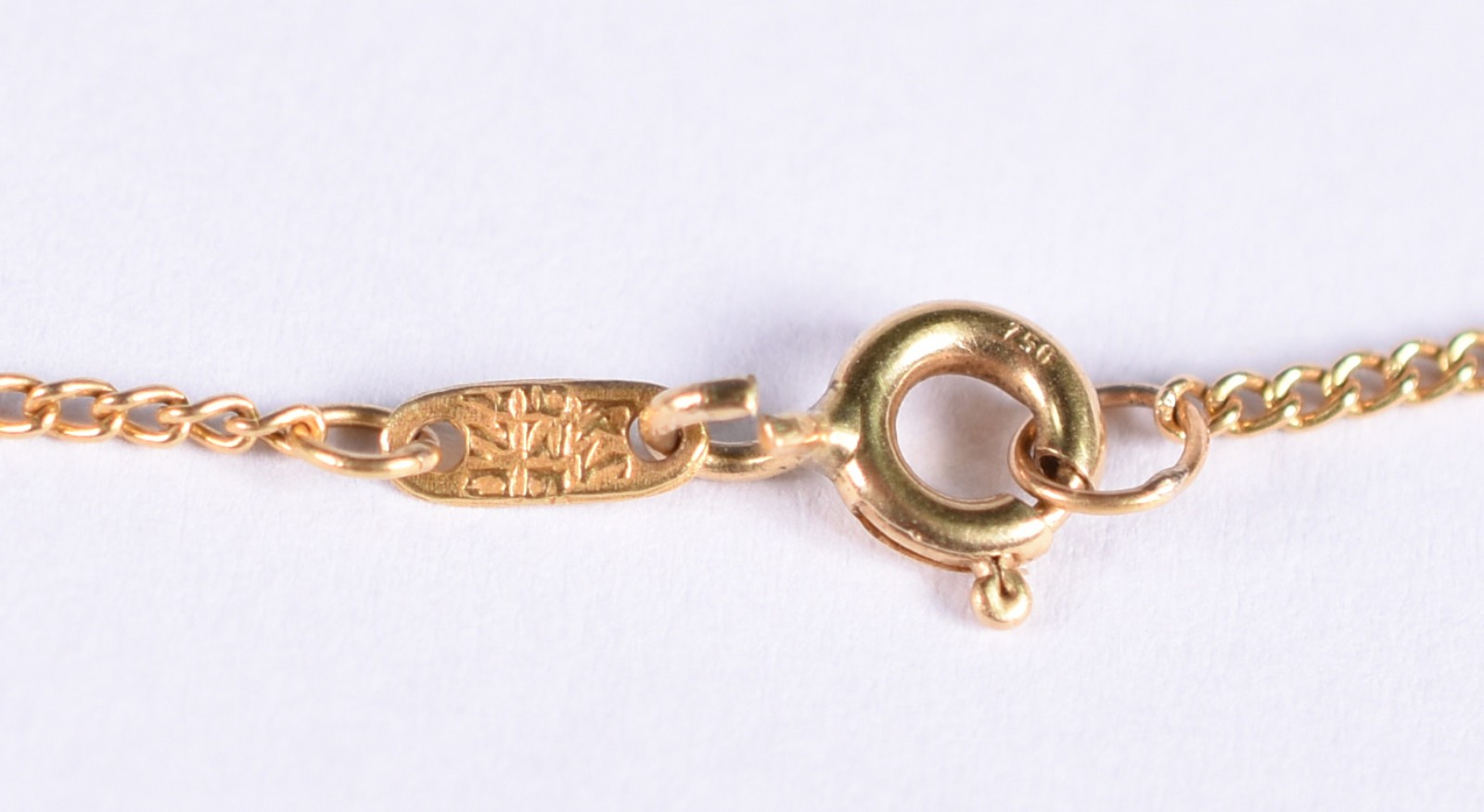 Gargantilha de ouro 18 k e pingente (Por motivos de seguranças as... - foto 4 de 4