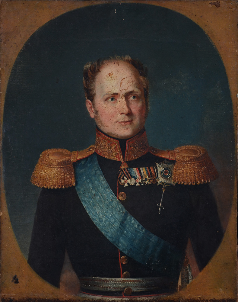 Quatro pintado a óleo representando Czar da Rússia Alexandre II - 47... - foto 1 de 3