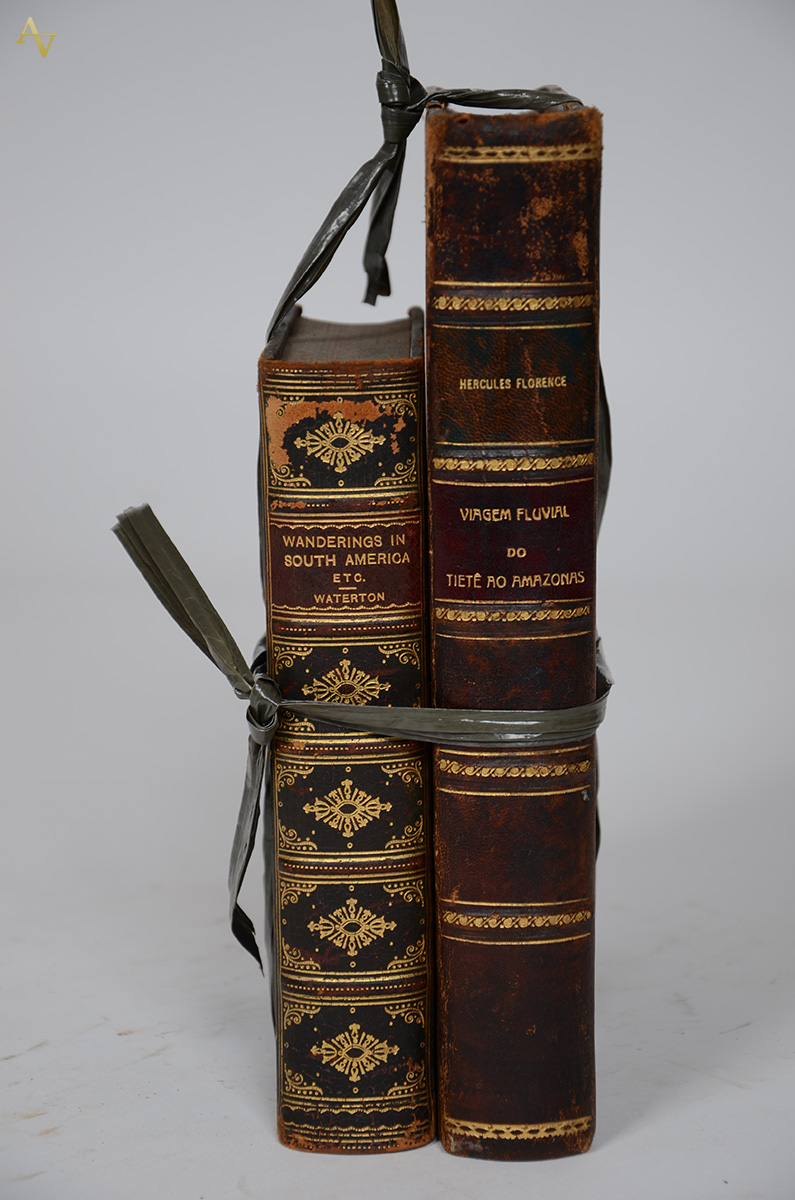 a) Livro Warterton, Charles Wanderings in South America. Londres...