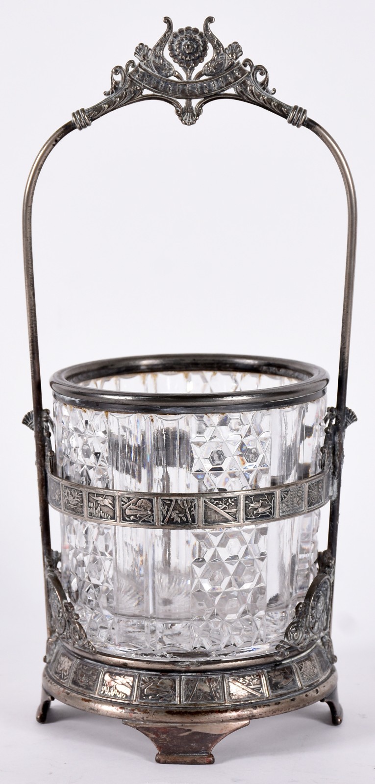 BACCARAT - Balde para gelo de cristal frances com guarnição de metal... - foto 1 de 7