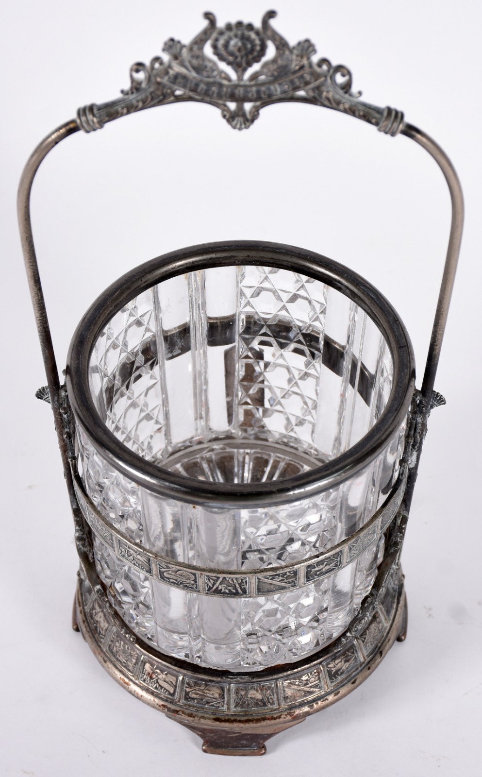 BACCARAT - Balde para gelo de cristal frances com guarnição de metal... - foto 2 de 7