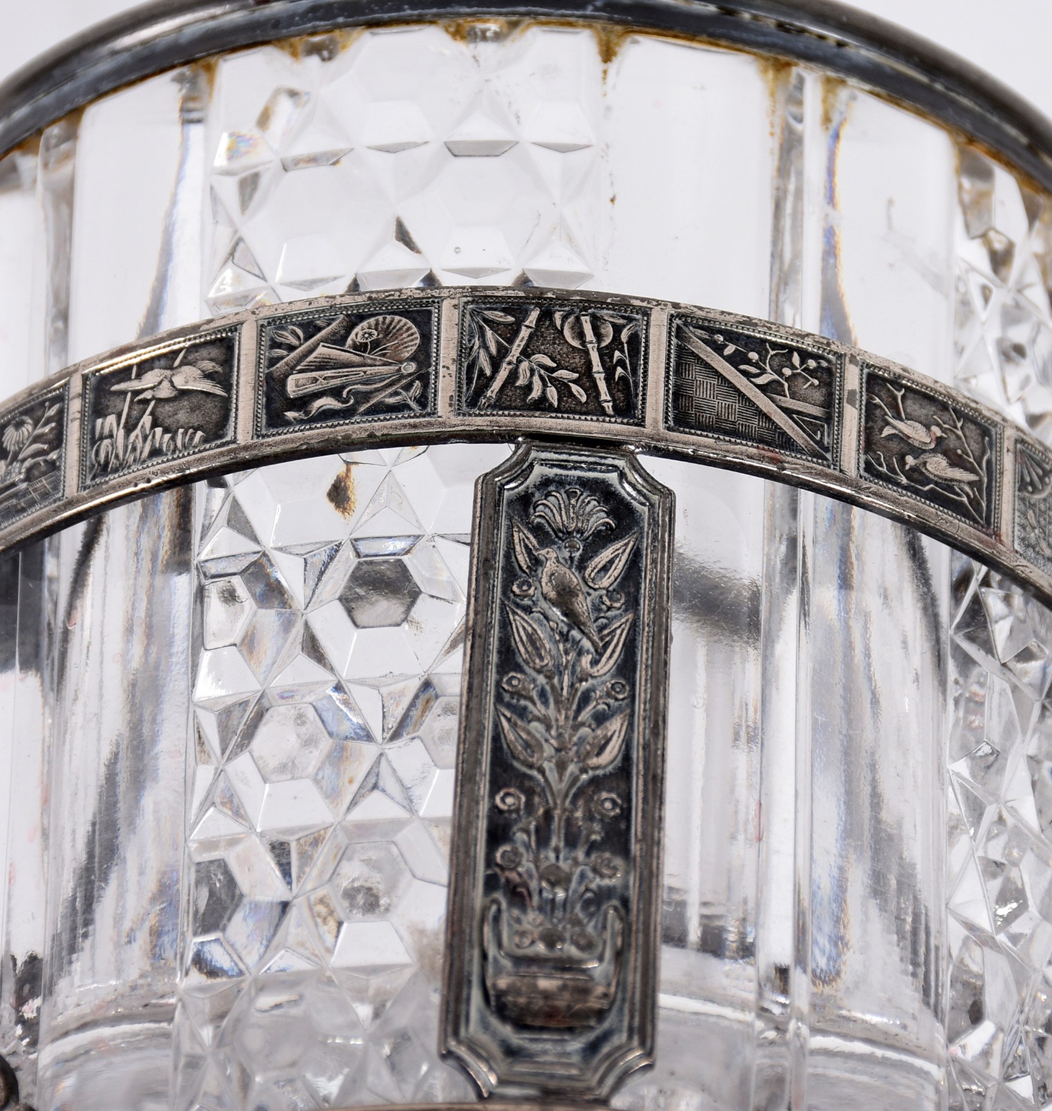 BACCARAT - Balde para gelo de cristal frances com guarnição de metal... - foto 5 de 7
