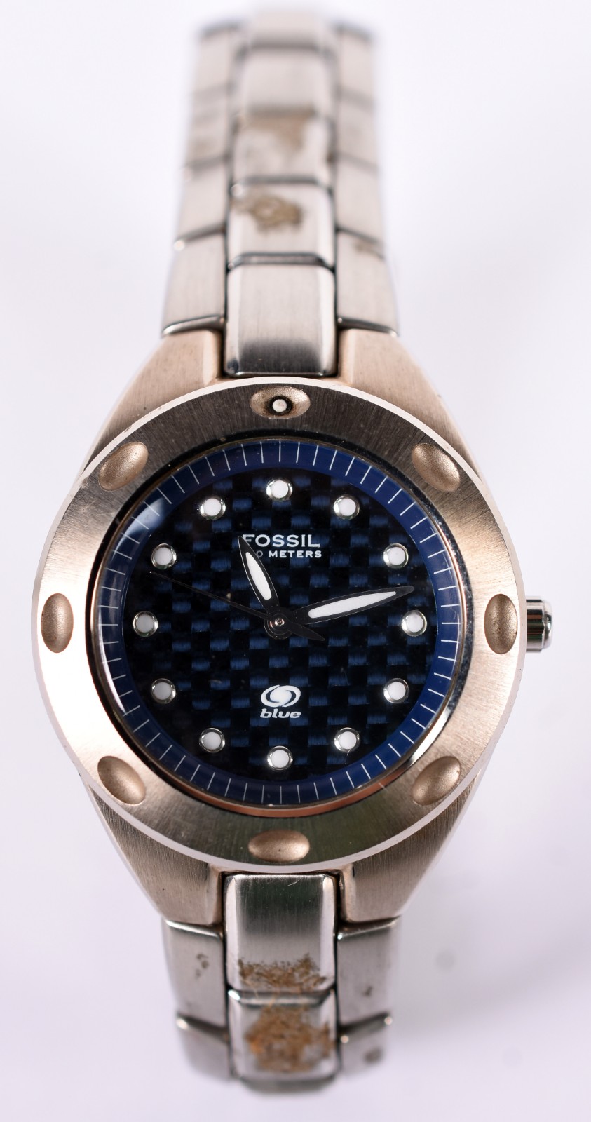 Relógio FOSSIL femino, pulseira em aço, fundo azul escuro (Por... - foto 1 de 5