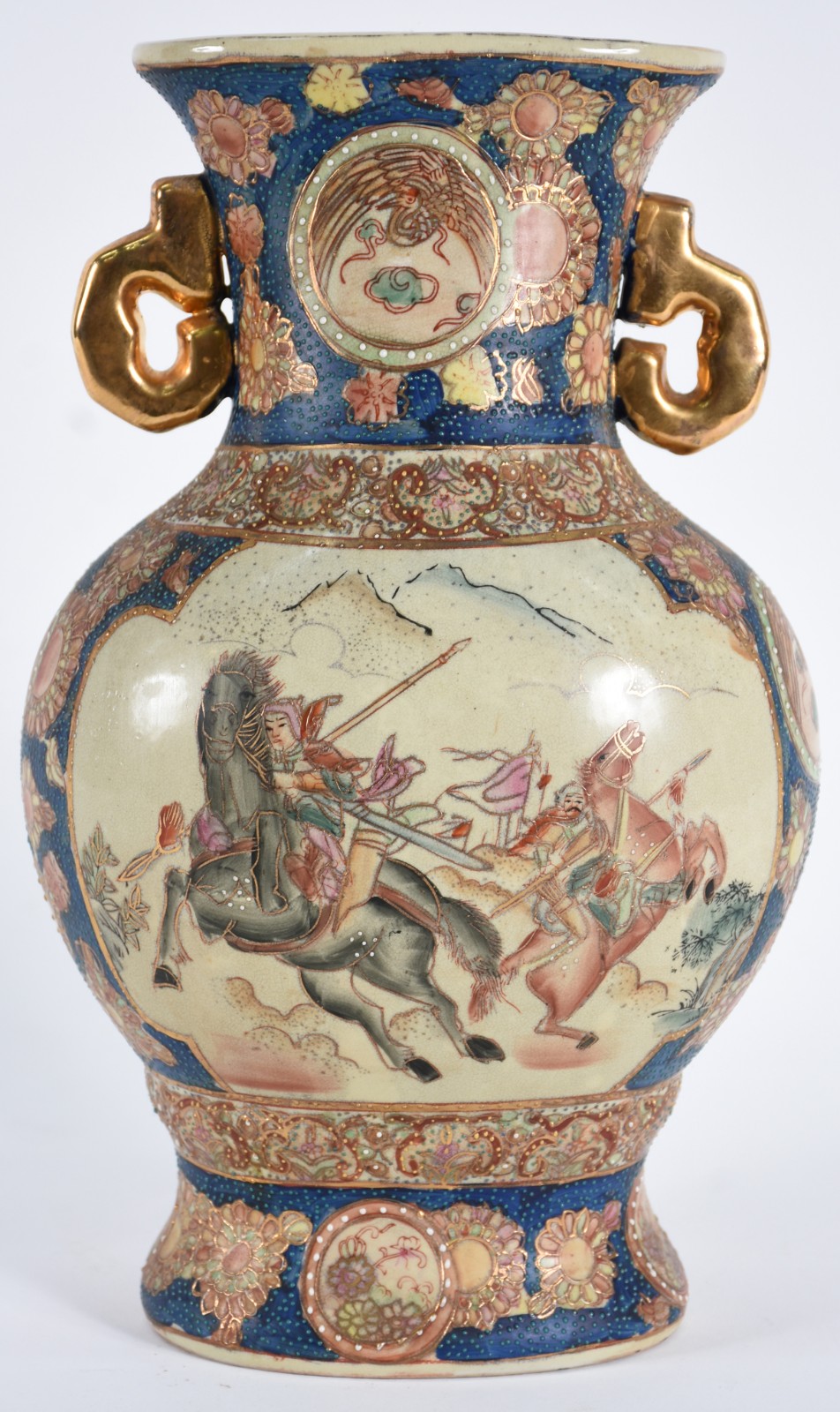 Vaso de porcelana oriental ao gosto Satzuma. - foto 1 de 6