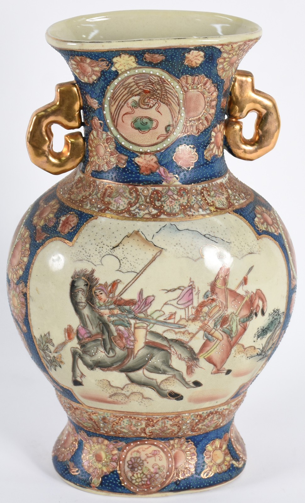 Vaso de porcelana oriental ao gosto Satzuma. - foto 2 de 6