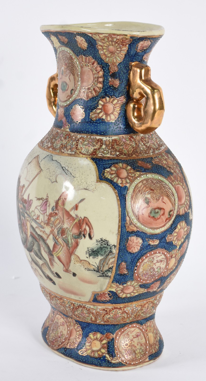 Vaso de porcelana oriental ao gosto Satzuma. - foto 4 de 6