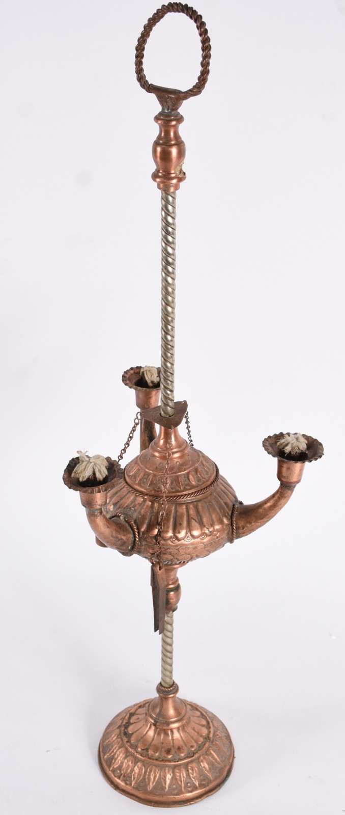 Lanterna oriental de metal para 3 velas. - foto 3 de 4