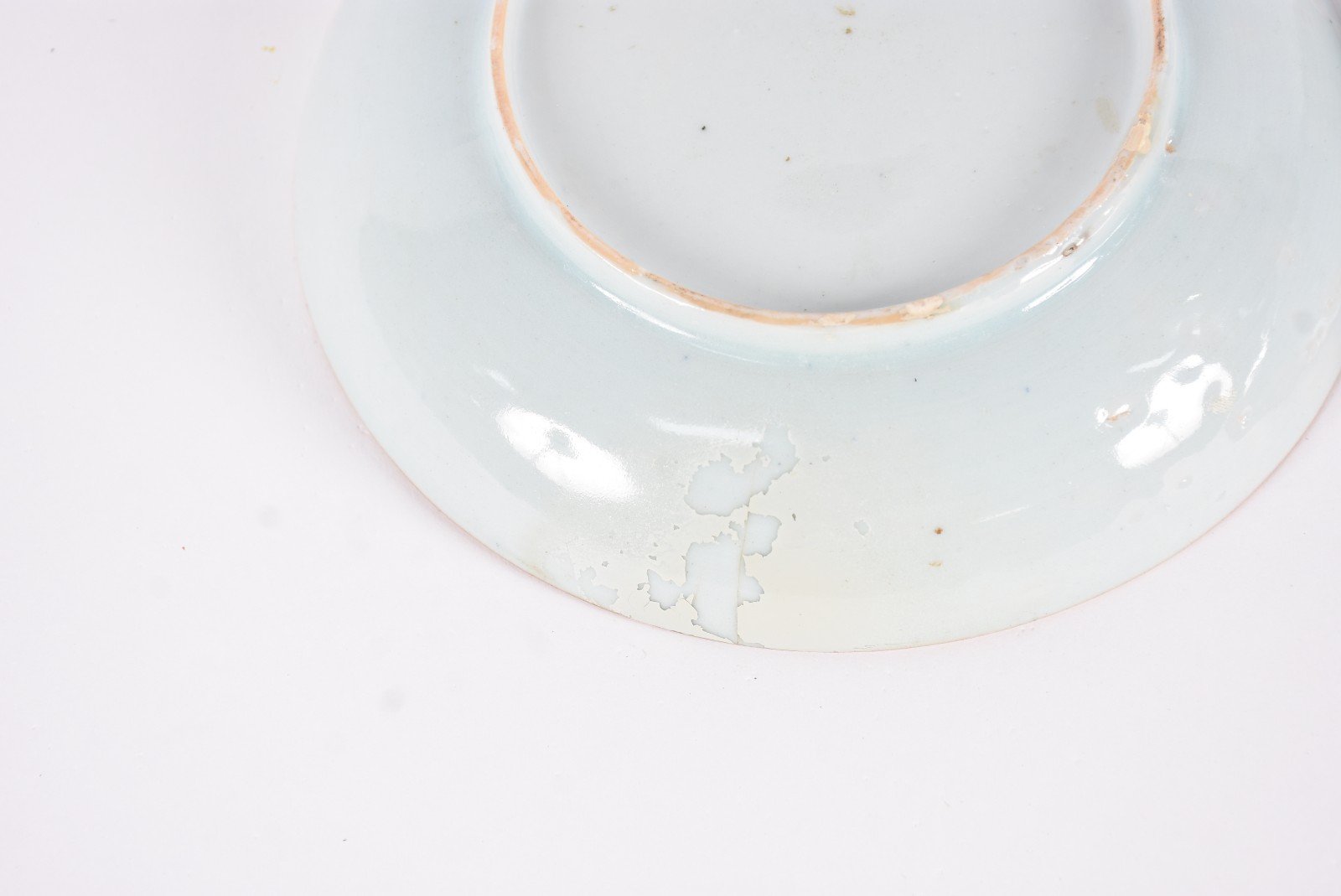 Par de pequenos pratos em porcelana oriental azul e branco (com... - foto 4 de 4