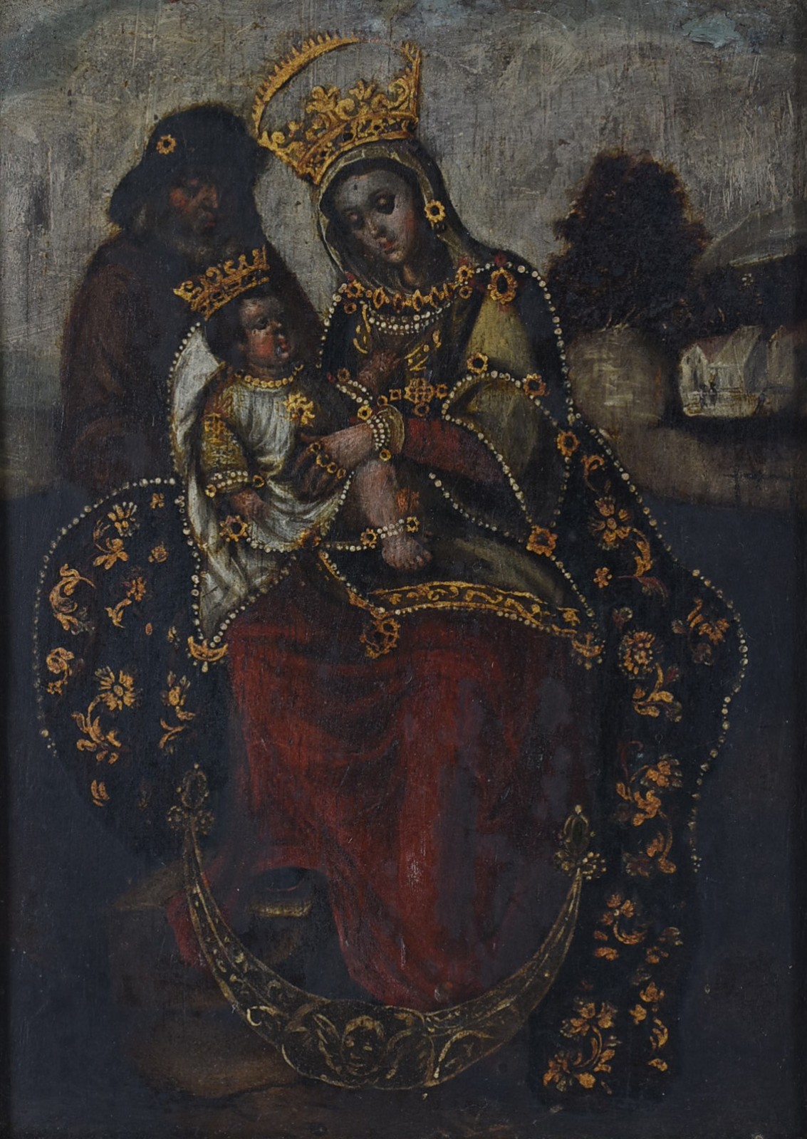 Escola Cusquenha (1538), Nossa Senhora com menino - foto 1 de 3