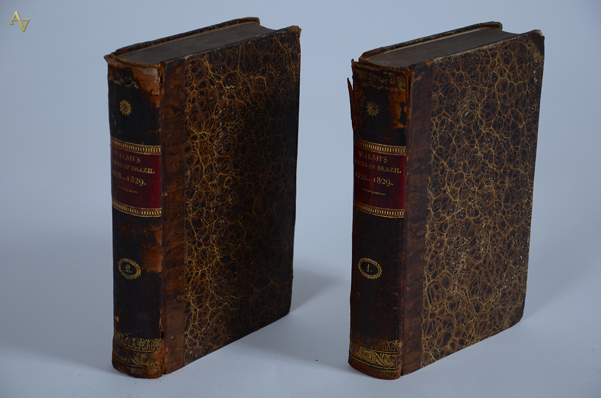 Livro Walsh, R. Rev.: Notices of Brazil in 1828 - 1829. 2 volumes...