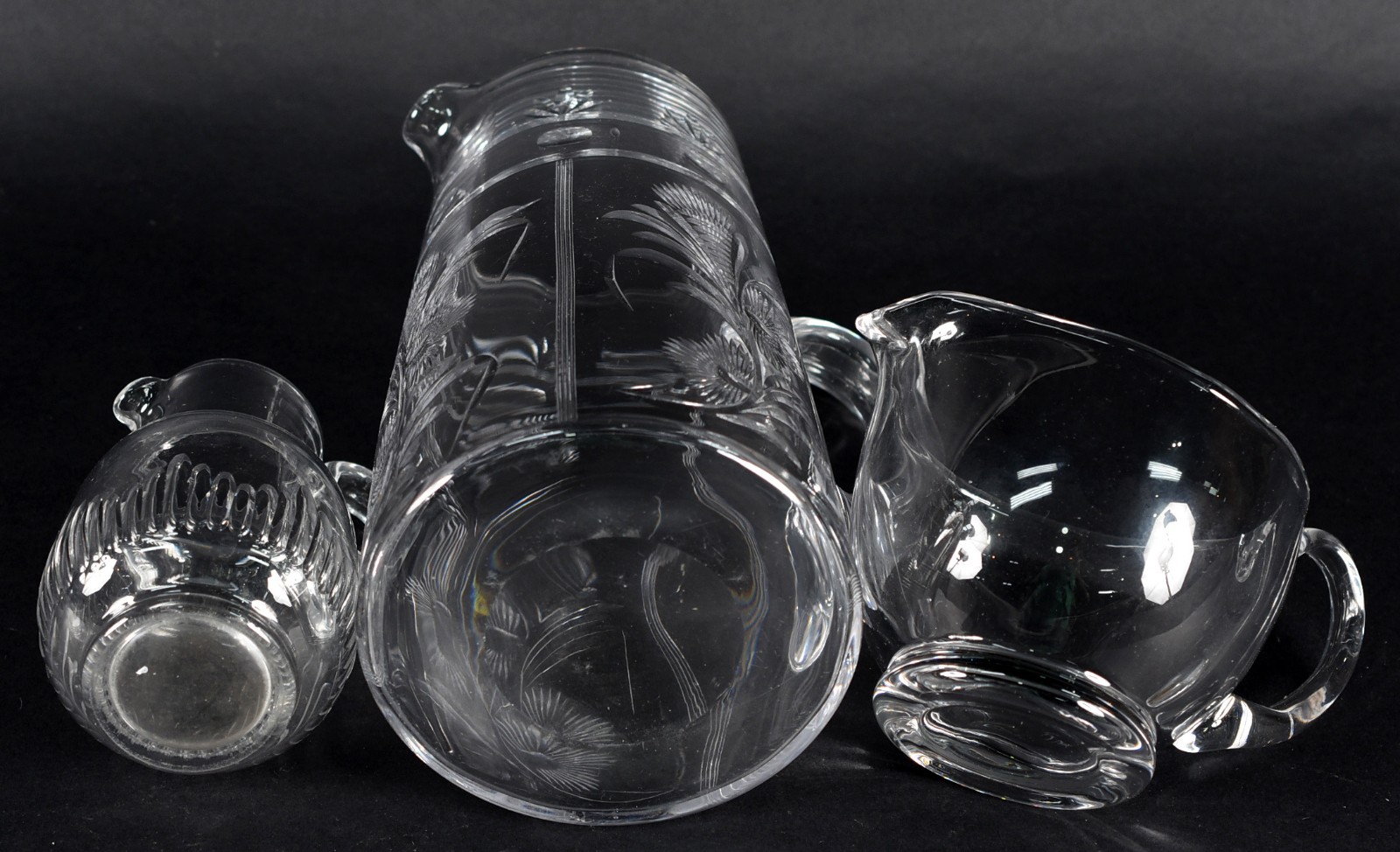Tres jarras para água de cristal europeu em diversos modelos. - foto 3 de 3