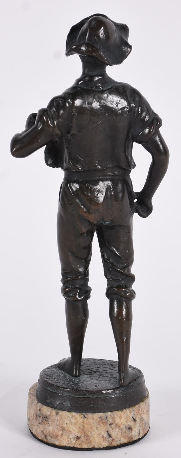 Estatueta de bronze representando campones, numerada na base... - foto 3 de 5