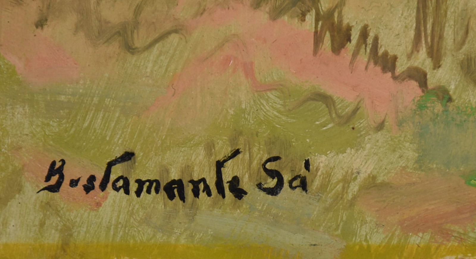 Bustamante Sá (1907-1988), Sem Título/ Casário com Crianças - foto 3 de 4