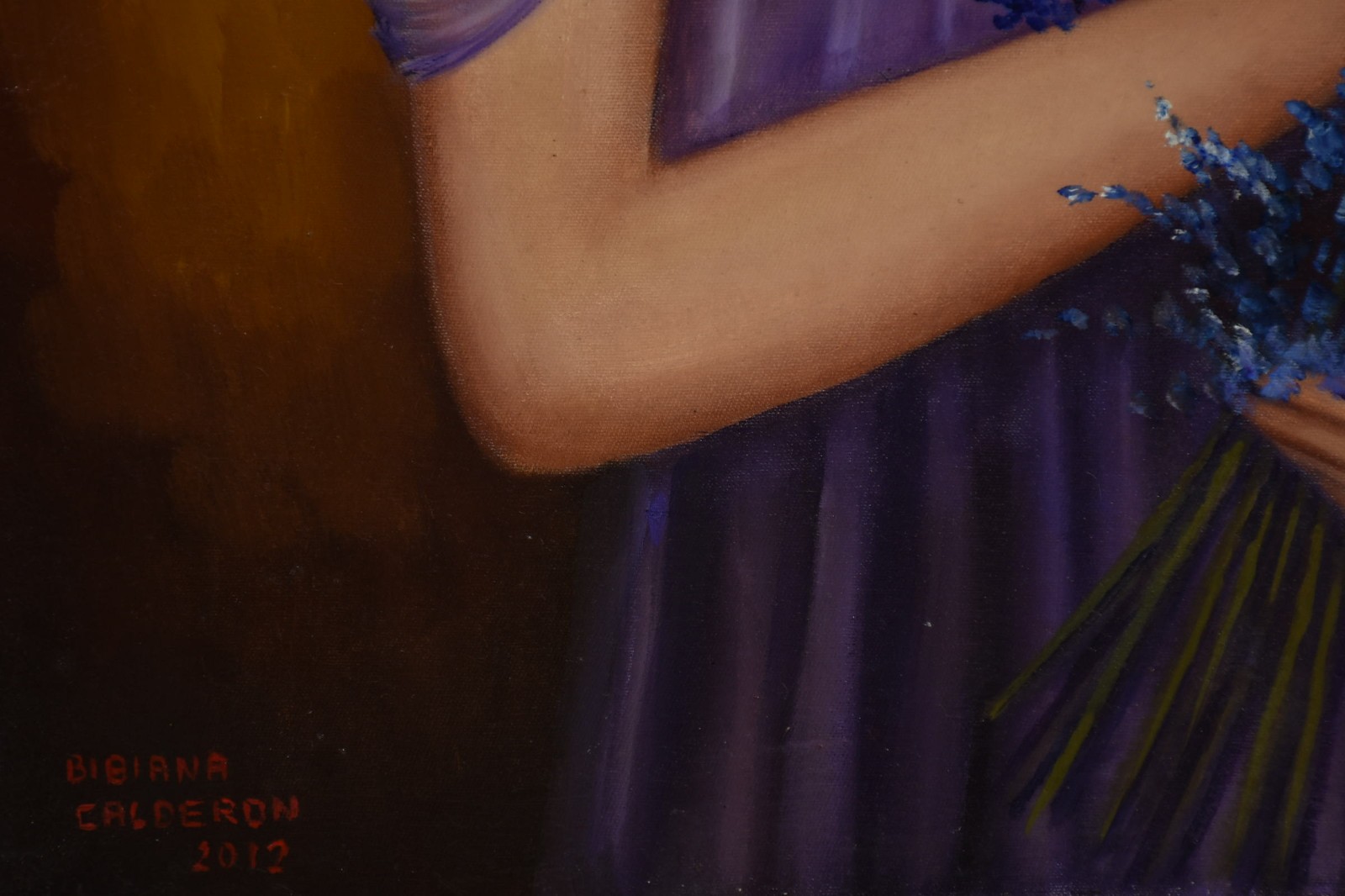 Bibiana Calderón  (1949), Menina com Flores. - foto 2 de 3