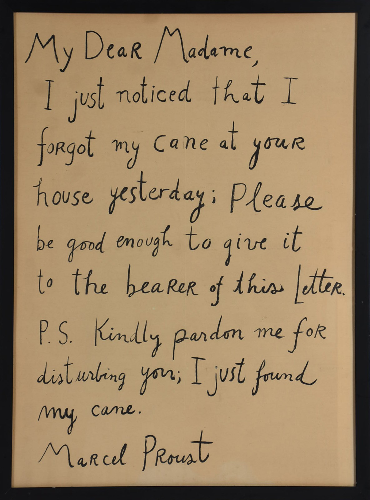 Manuscrito de Marcel Proust. - foto 1 de 3