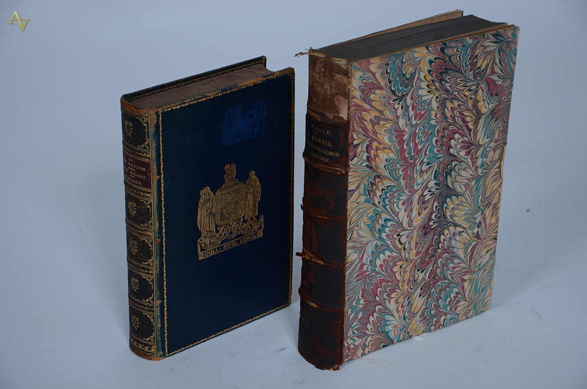 a) Livro: Wallace, Alfred Russel: Travels on the Amazon & Rio...