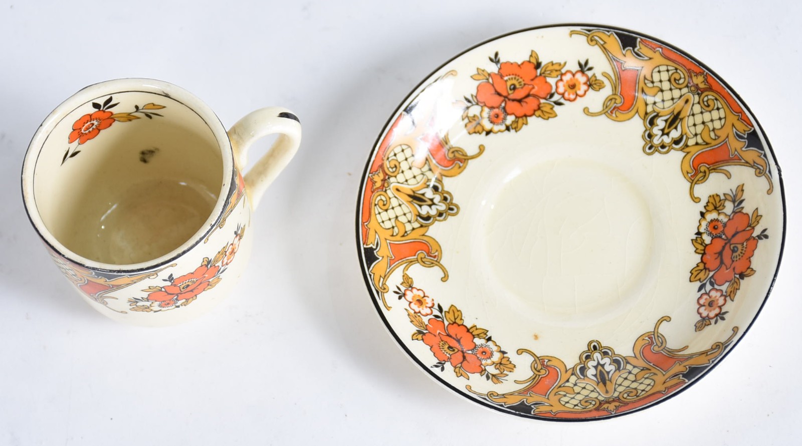 Aparelho de chá e café de porcelana inglesa Wood's England composto... - foto 3 de 6