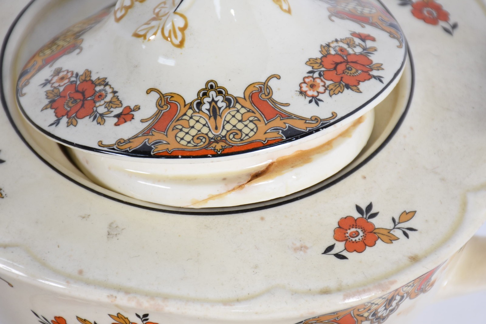 Aparelho de chá e café de porcelana inglesa Wood's England composto... - foto 6 de 6